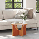 Wooden Coffee Table 50cm Wide Round - Vantage Home