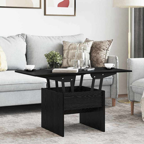 Wooden Coffee Table 55cm Wide Height Adjustable - Vantage Home