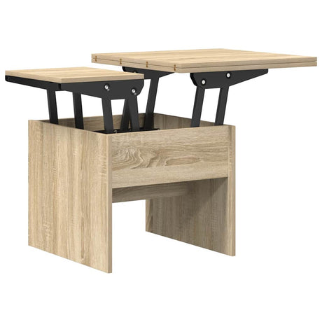 Wooden Coffee Table 55cm Wide Height Adjustable - Vantage Home