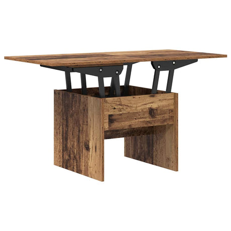 Wooden Coffee Table 55cm Wide Height Adjustable - Vantage Home