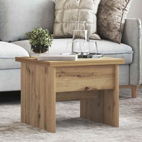 Wooden Coffee Table 55cm Wide Height Adjustable - Vantage Home