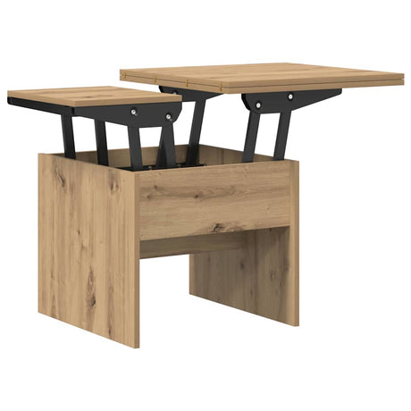 Wooden Coffee Table 55cm Wide Height Adjustable - Vantage Home
