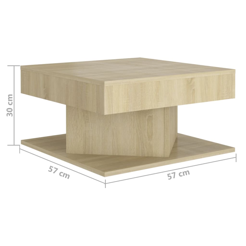 Wooden Coffee Table 57cm Wide Square - Vantage Home