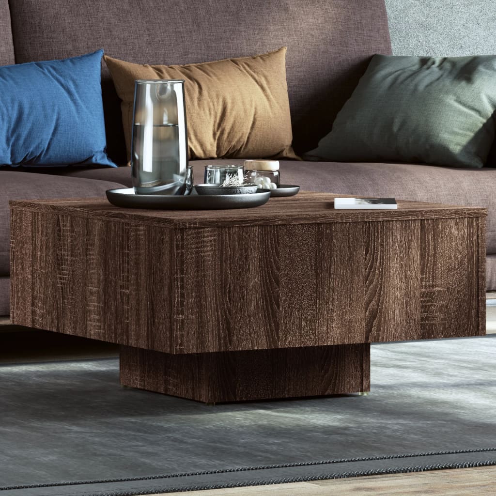 Wooden Coffee Table 60cm Wide Square - Vantage Home