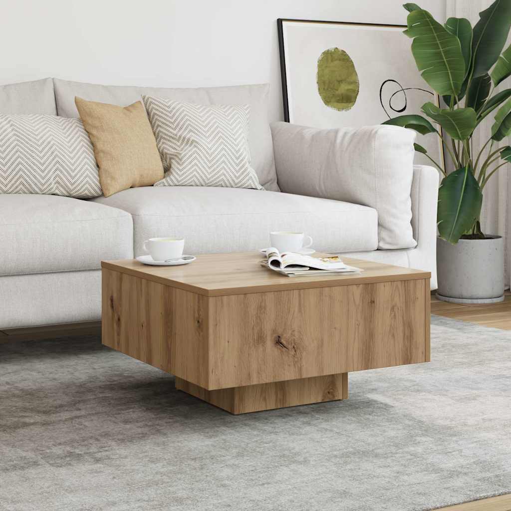 Wooden Coffee Table 60cm Wide Square - Vantage Home