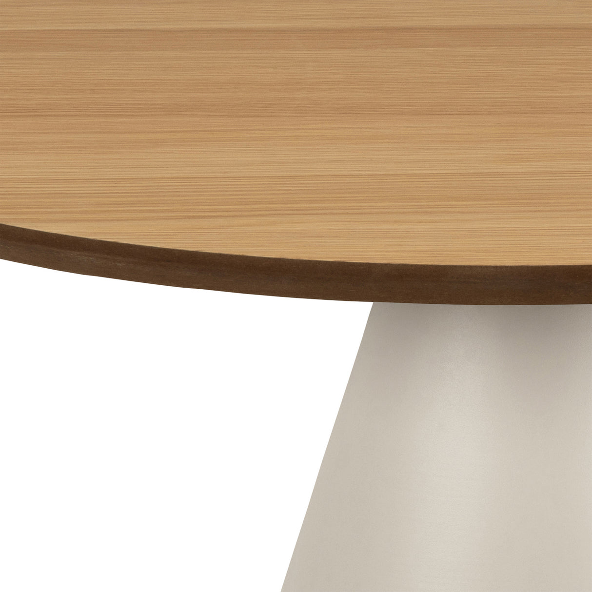 Wooden Coffee Table 65cm Wide Round With Oak Top - Soli