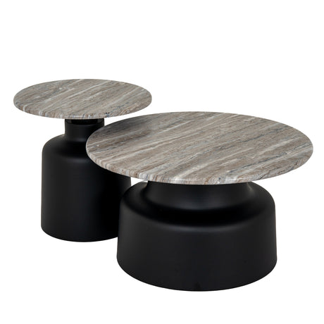Wooden Coffee Table 72cm Wide Round - Oura