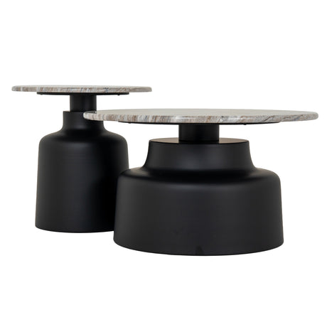 Wooden Coffee Table 72cm Wide Round - Oura