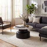 Wooden Coffee Table 72cm Wide Round - Oura