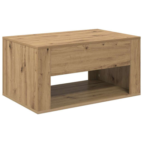 Wooden Coffee Table 80cm Wide Rectangular With 2 Drawers - Vantage Home