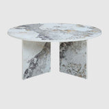Wooden Coffee Table 80cm Wide Round - Aura