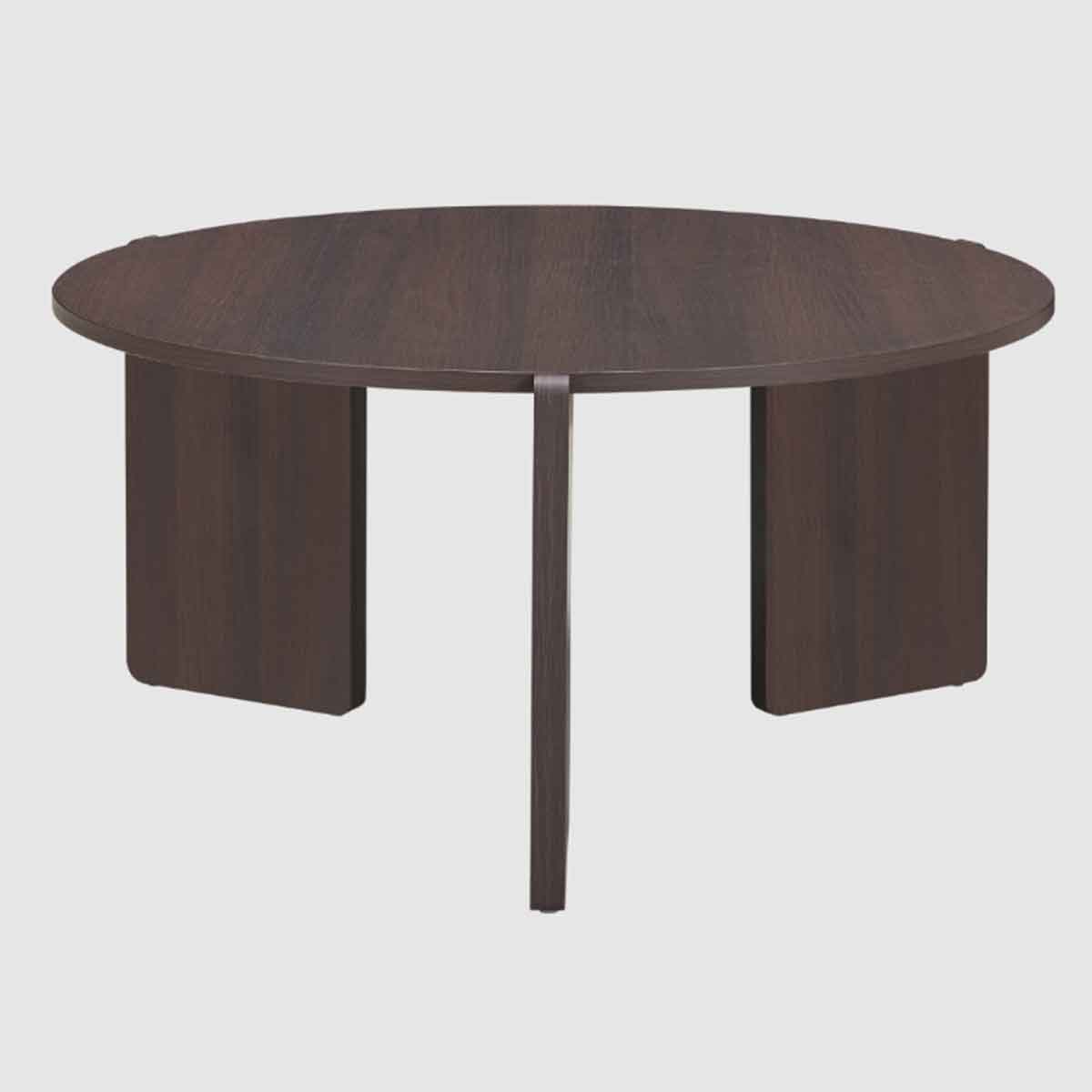 Wooden Coffee Table 80cm Wide Round - Halo