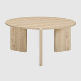 Wooden Coffee Table 80cm Wide Round - Halo