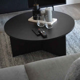 Wooden Coffee Table 80cm Wide Round - Nova