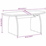 Wooden Coffee Table 80cm Wide - Vantage Home