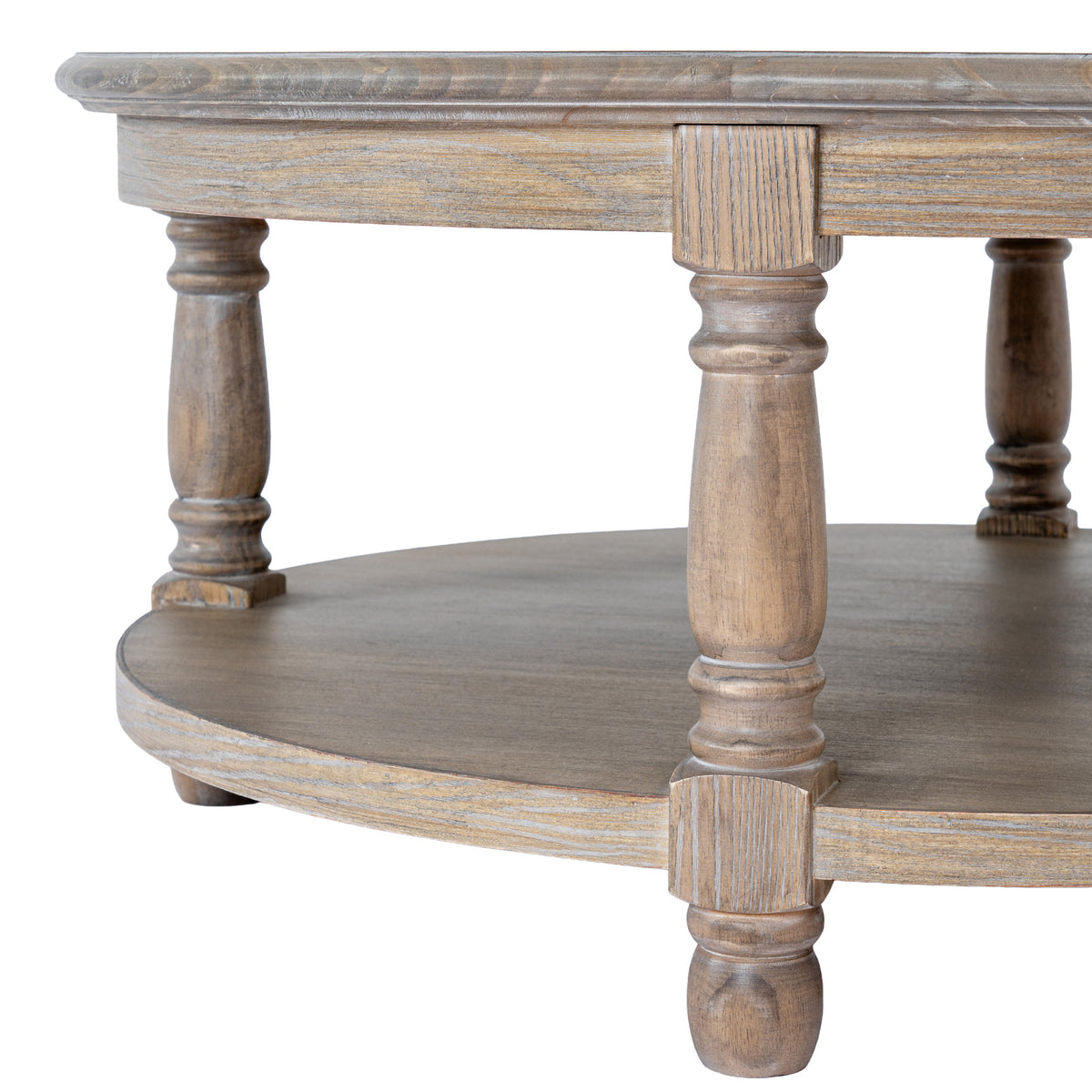 Wooden Coffee Table 90Cm Wide Round - Delphine