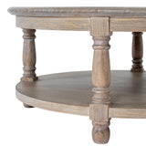 Wooden Coffee Table 90Cm Wide Round - Delphine