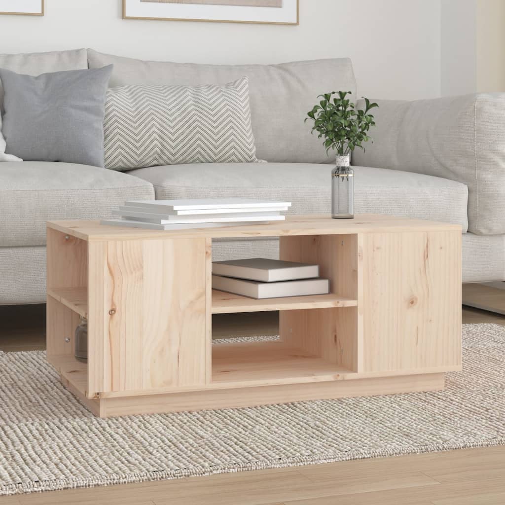 Wooden Coffee Table 90cm Wide - Vantage Home