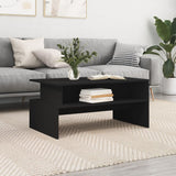 Wooden Coffee Table 90cm Wide With Shelf - Vantage Home