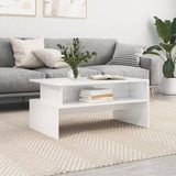 Wooden Coffee Table 90cm Wide With Shelf - Vantage Home