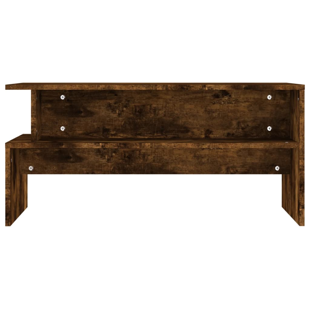 Wooden Coffee Table 90cm Wide With Shelf - Vantage Home