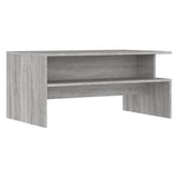 Wooden Coffee Table 90cm Wide With Shelf - Vantage Home