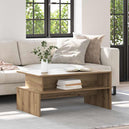 Wooden Coffee Table 90cm Wide With Shelf - Vantage Home