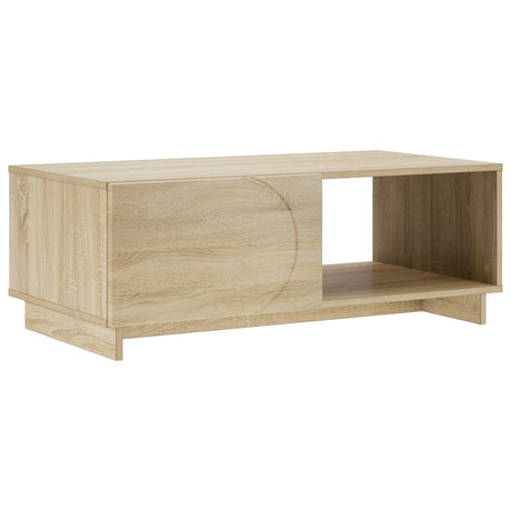 Wooden Coffee Table 95cm Wide Rectangular With 1 Drawer - Vantage Home