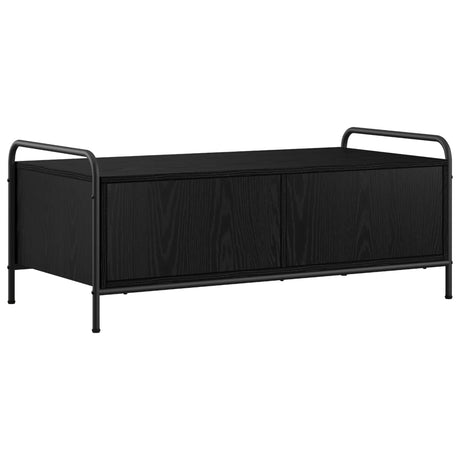 Wooden Coffee Table 99.5cm Wide With 2 Drawers And Steel Frame - Vantage Home