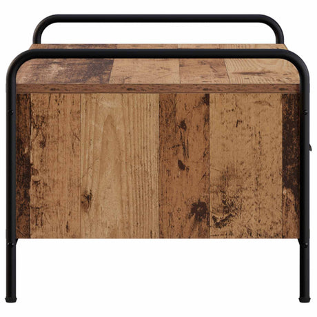 Wooden Coffee Table 99.5cm Wide With 2 Drawers And Steel Frame - Vantage Home