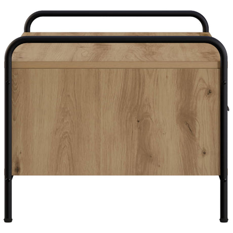 Wooden Coffee Table 99.5cm Wide With 2 Drawers And Steel Frame - Vantage Home