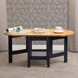 Wooden Coffee Table Drop Leaf - Santos