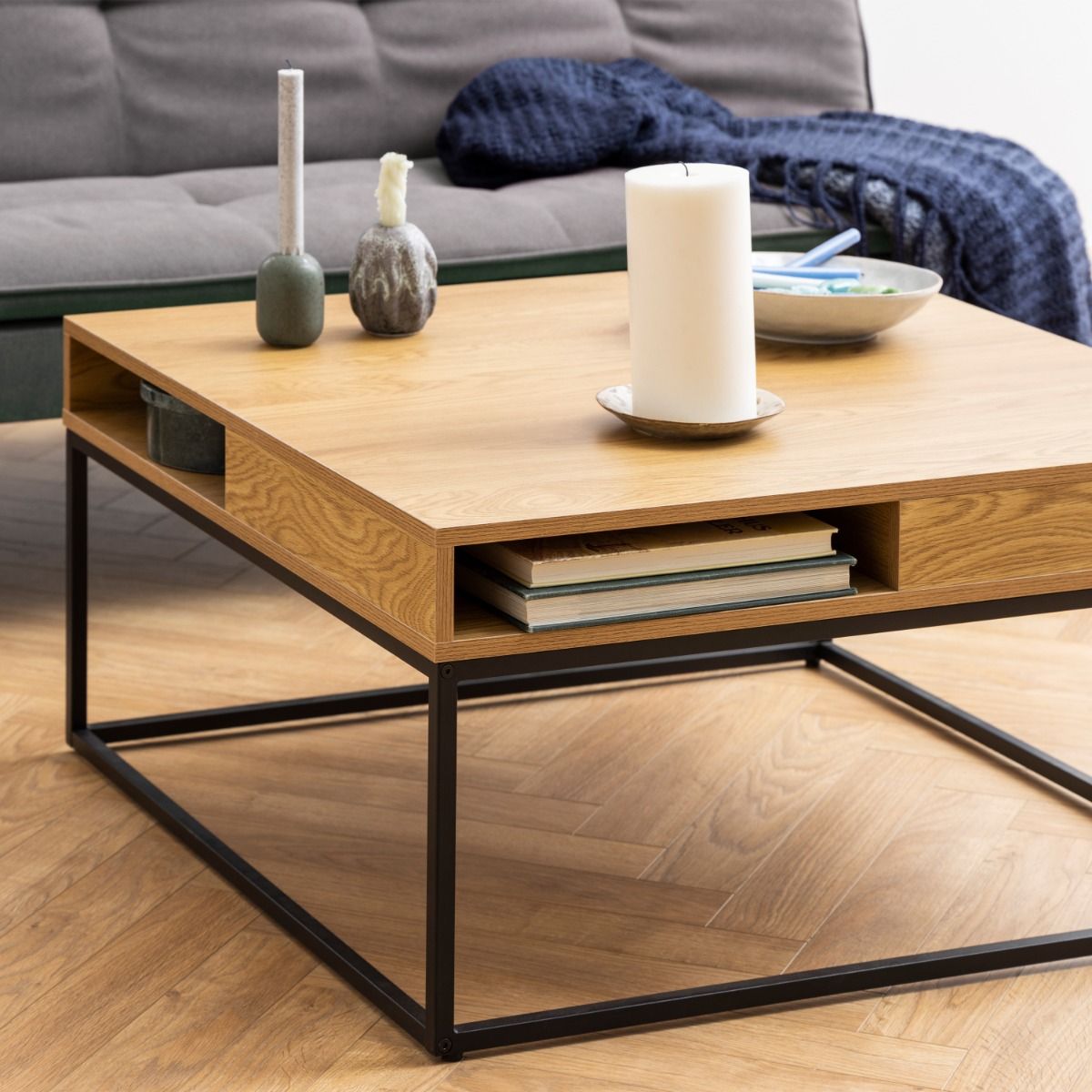 Wooden Coffee Table With Open Storage - Willford