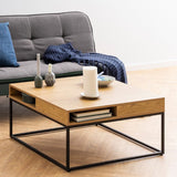 Wooden Coffee Table With Open Storage - Willford