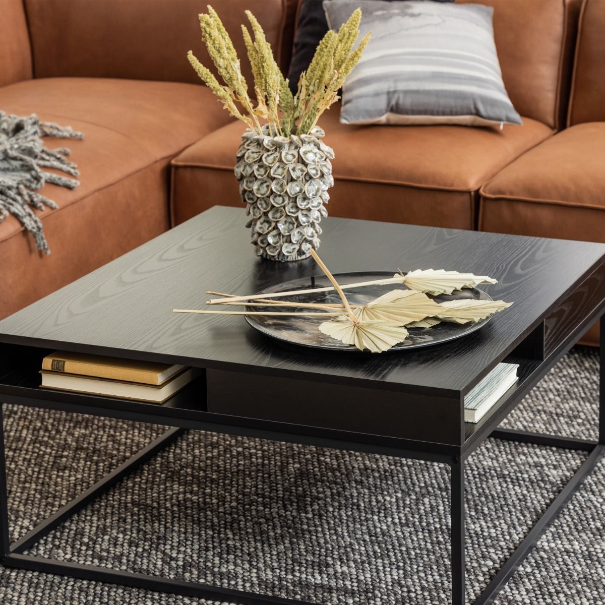 Wooden Coffee Table With Open Storage - Willford