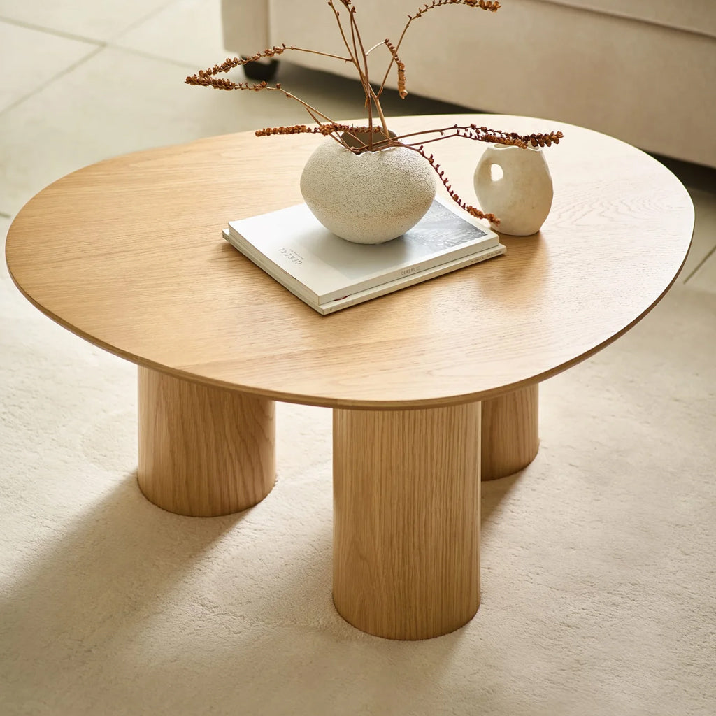 Wooden Coffee Table Oval - Anya