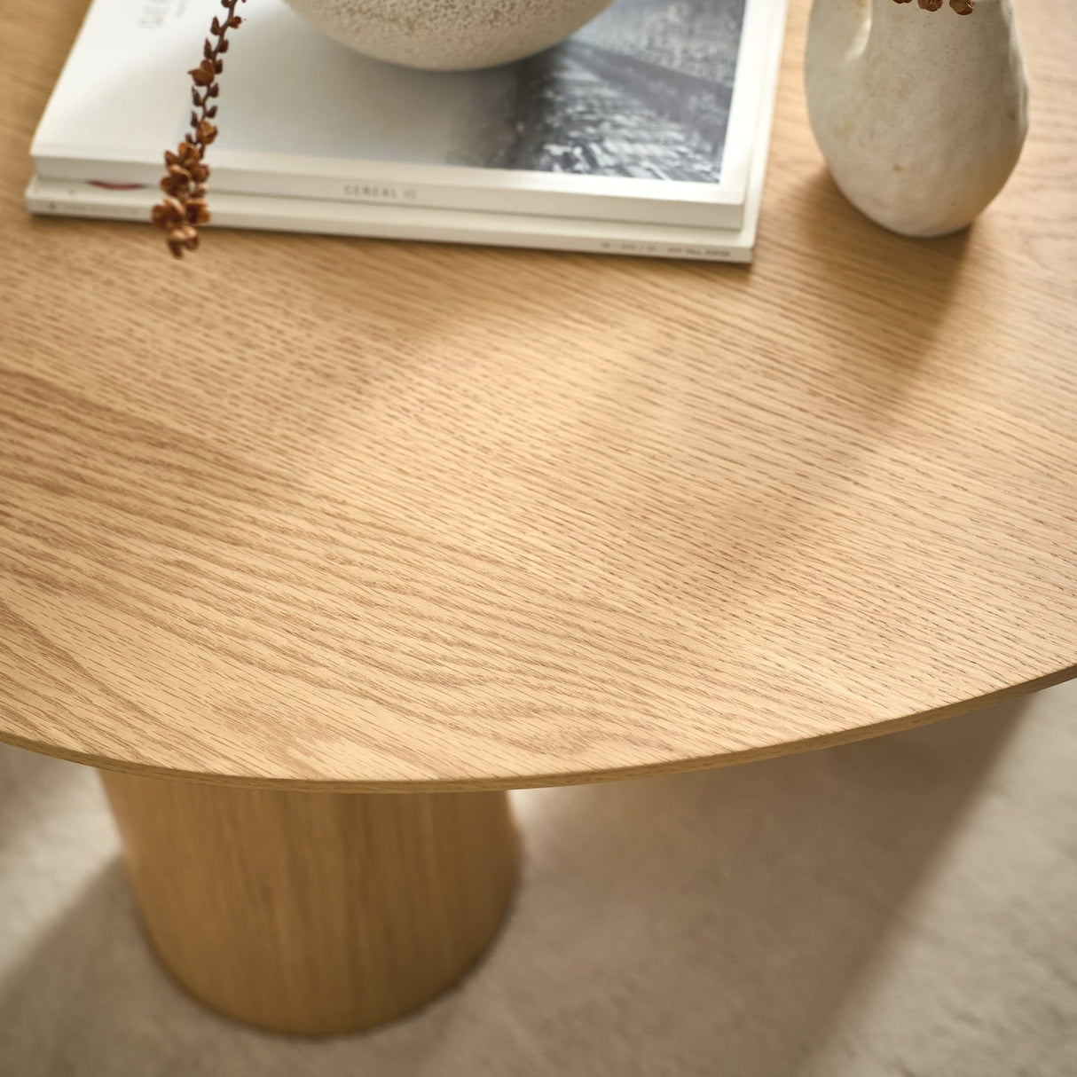 Wooden Coffee Table Oval - Anya