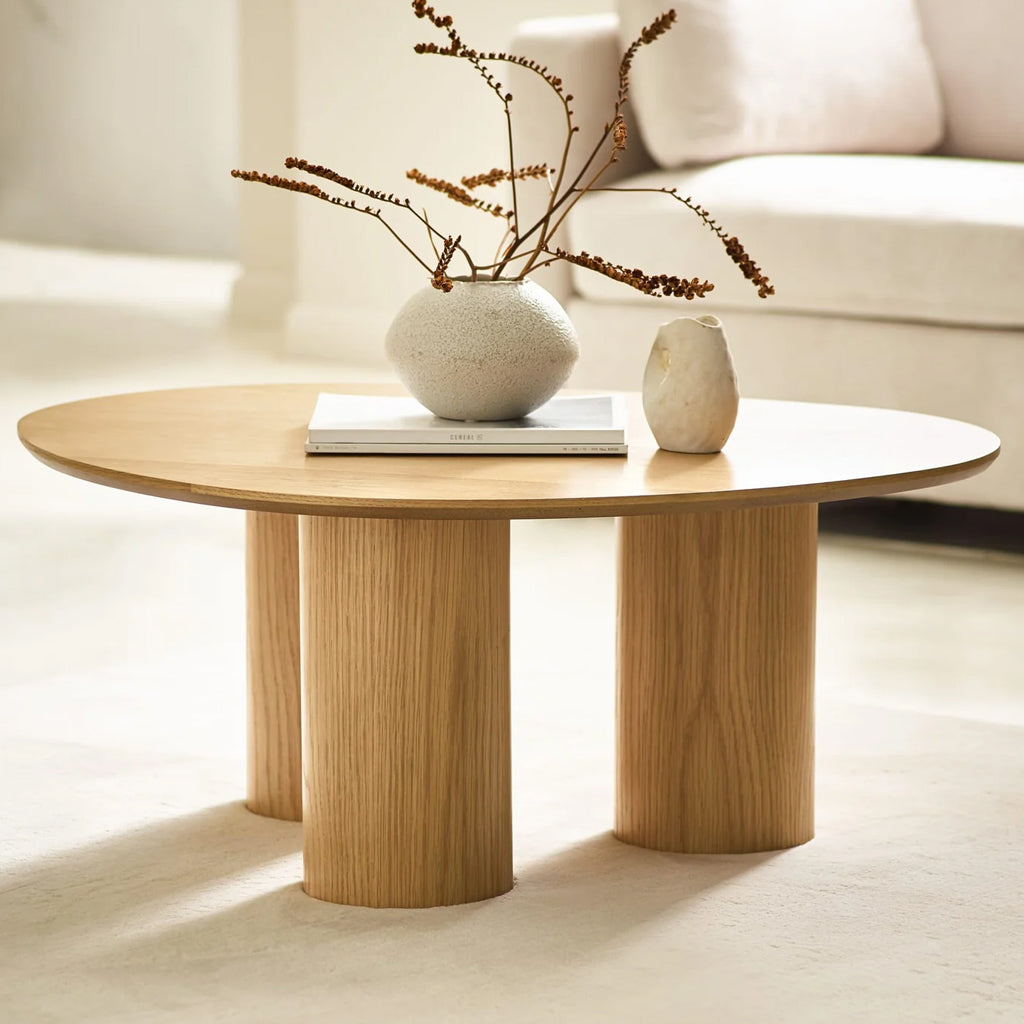 Wooden Coffee Table Oval - Anya