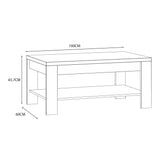Wooden Coffee Table Rectangular - Bohol