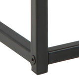 Wooden Coffee Table Rectangular With Black Metal Frame - Seaford