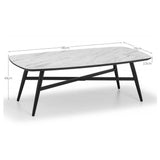 Wooden Coffee Table Rectangular - Caruso