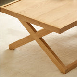 Wooden Coffee Table Rectangular - Haddon