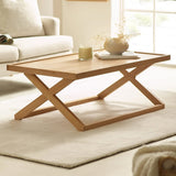 Wooden Coffee Table Rectangular - Haddon