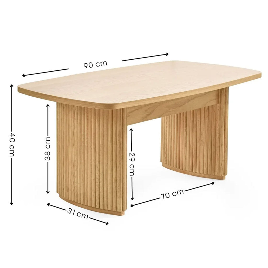 Wooden Coffee Table Rectangular - Louis