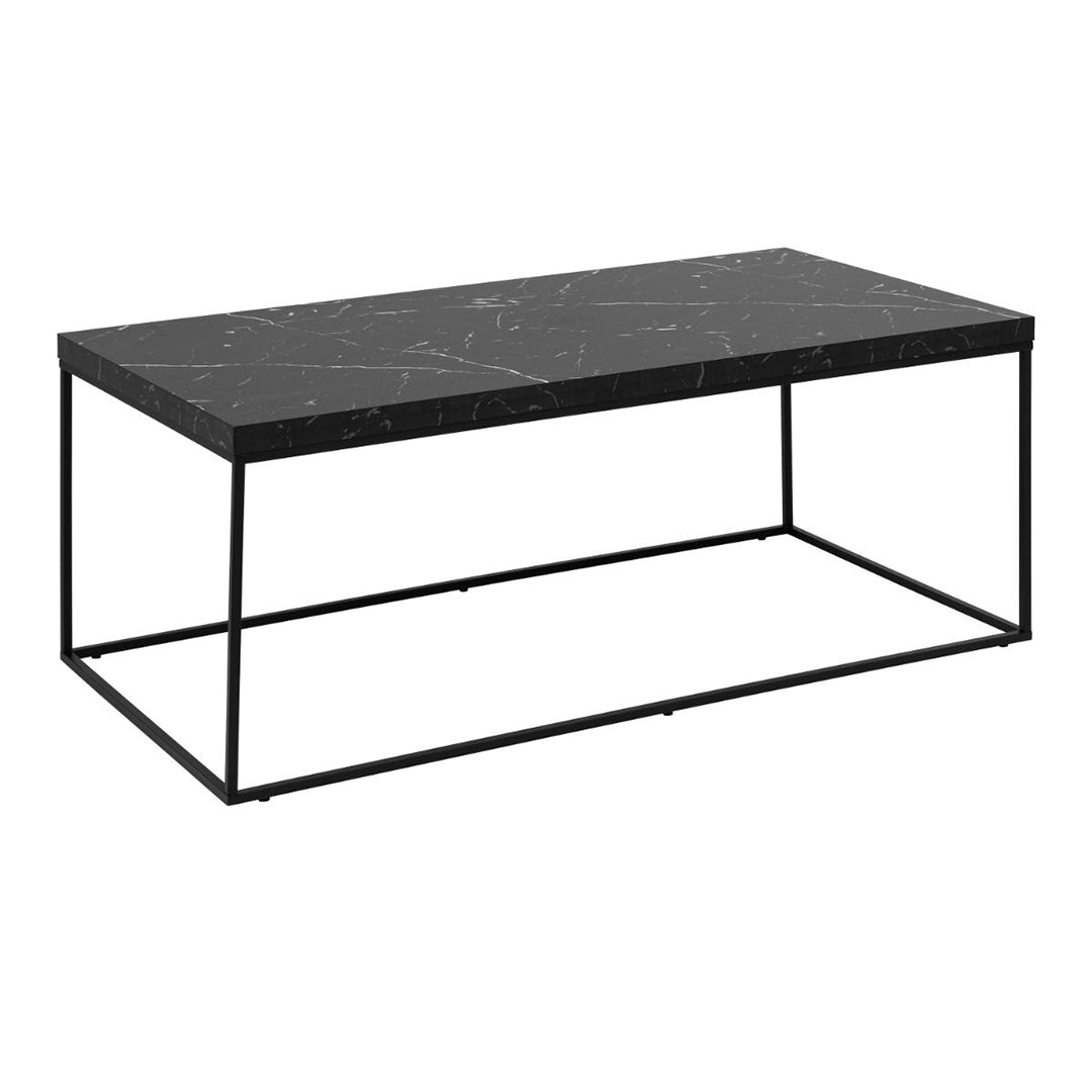 Wooden Coffee Table Rectangular in Marble Effect - Barossa