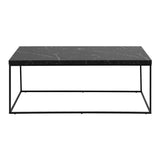 Wooden Coffee Table Rectangular in Marble Effect - Barossa