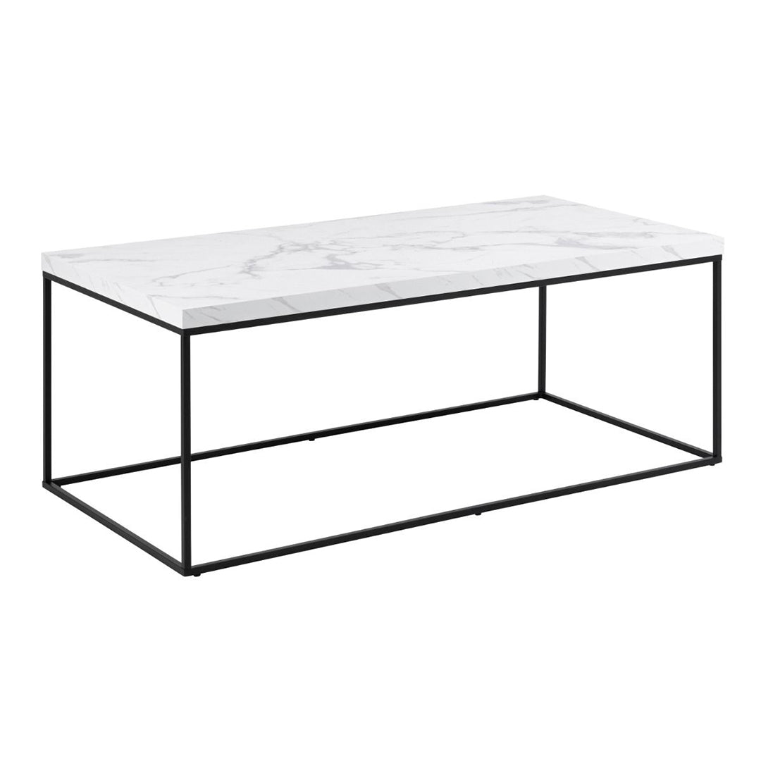 Wooden Coffee Table Rectangular in Marble Effect - Barossa