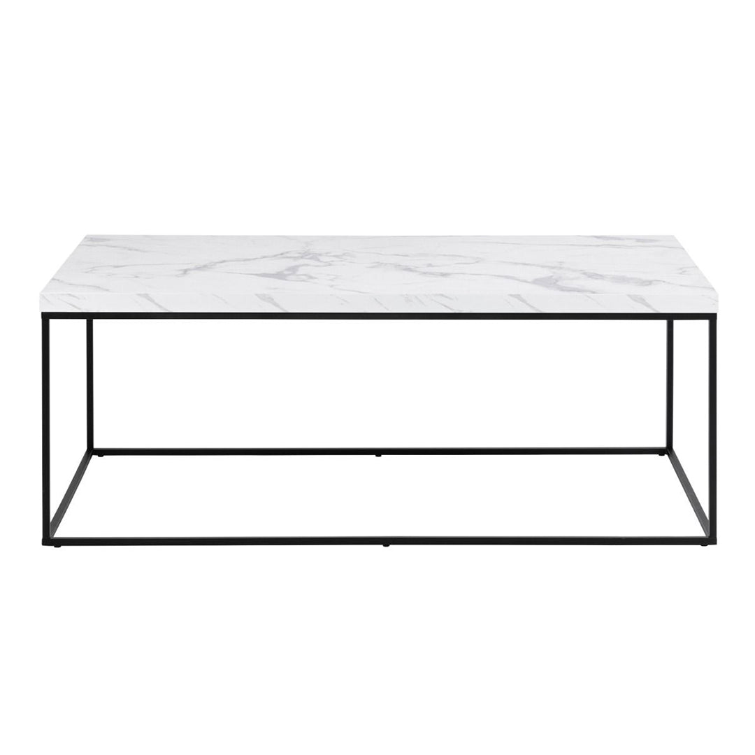 Wooden Coffee Table Rectangular in Marble Effect - Barossa