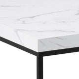 Wooden Coffee Table Rectangular in Marble Effect - Barossa