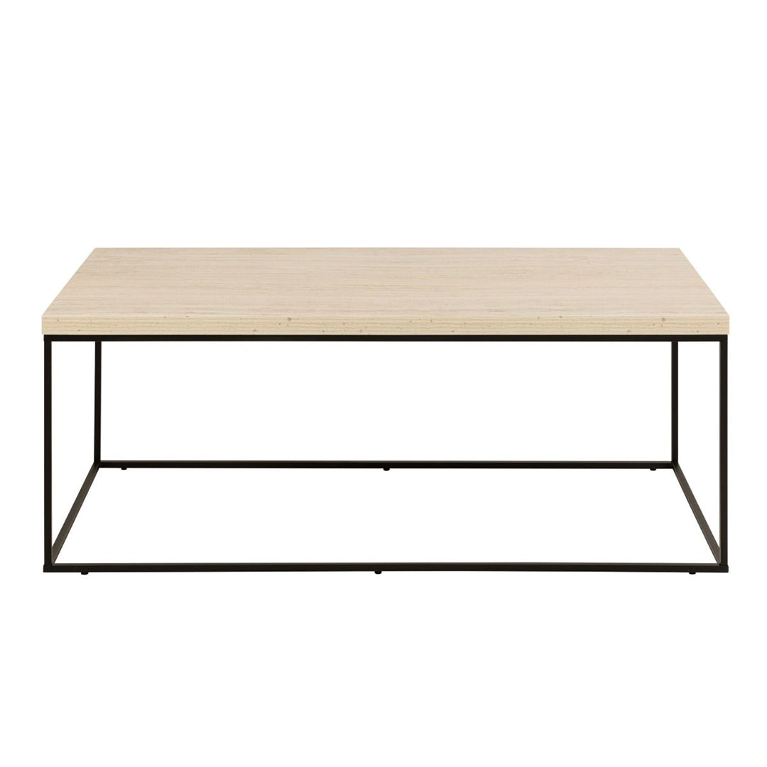 Wooden Coffee Table Rectangular in Marble Effect - Barossa